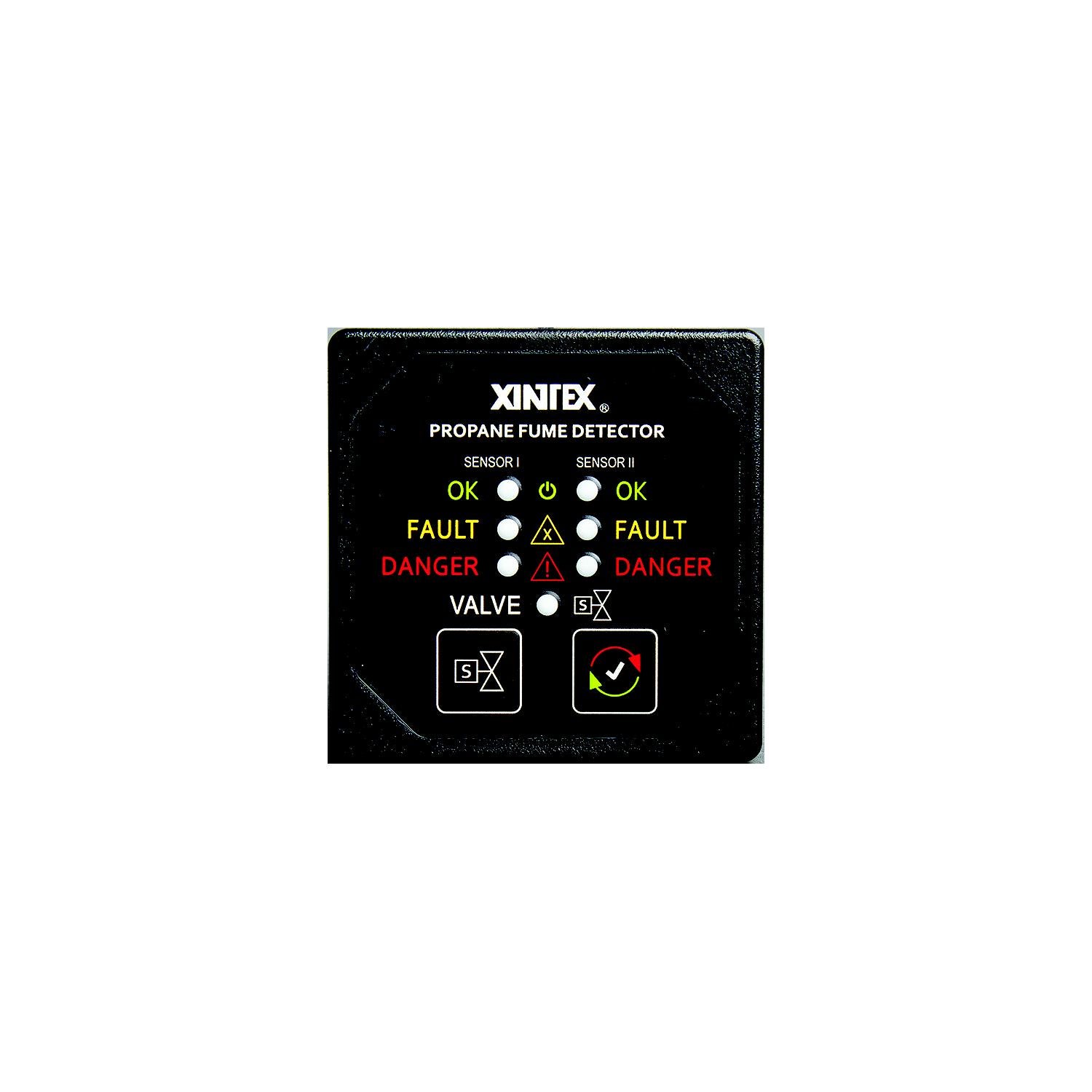 Fireboy-Xintex P2BSR Propane Fume Detector, Dual Channel w/Solenoid Valve Control & 2 Sensors