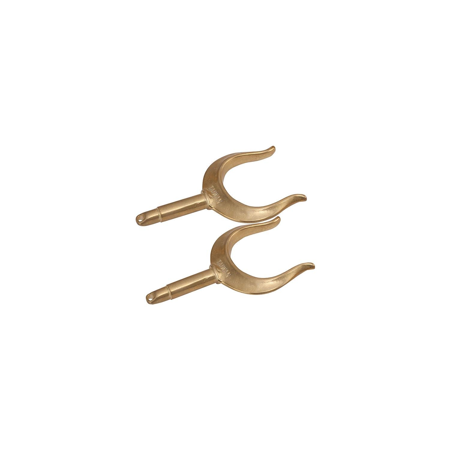 SeaDog 5805701 Brass Round Horn Oarlocks, pr.