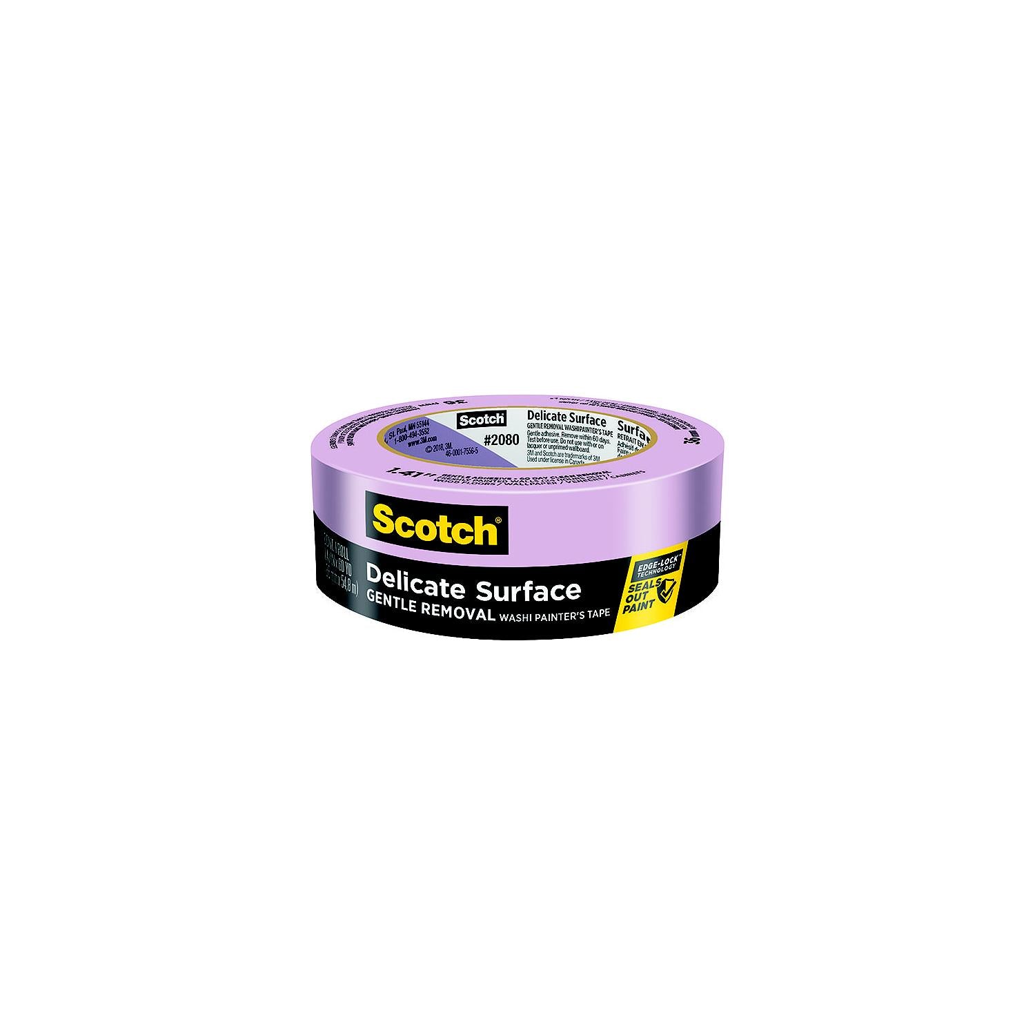 3M 208024EC Scotch™ Delicate Surface Painters Tape 2080, 1"" x 60 yds.