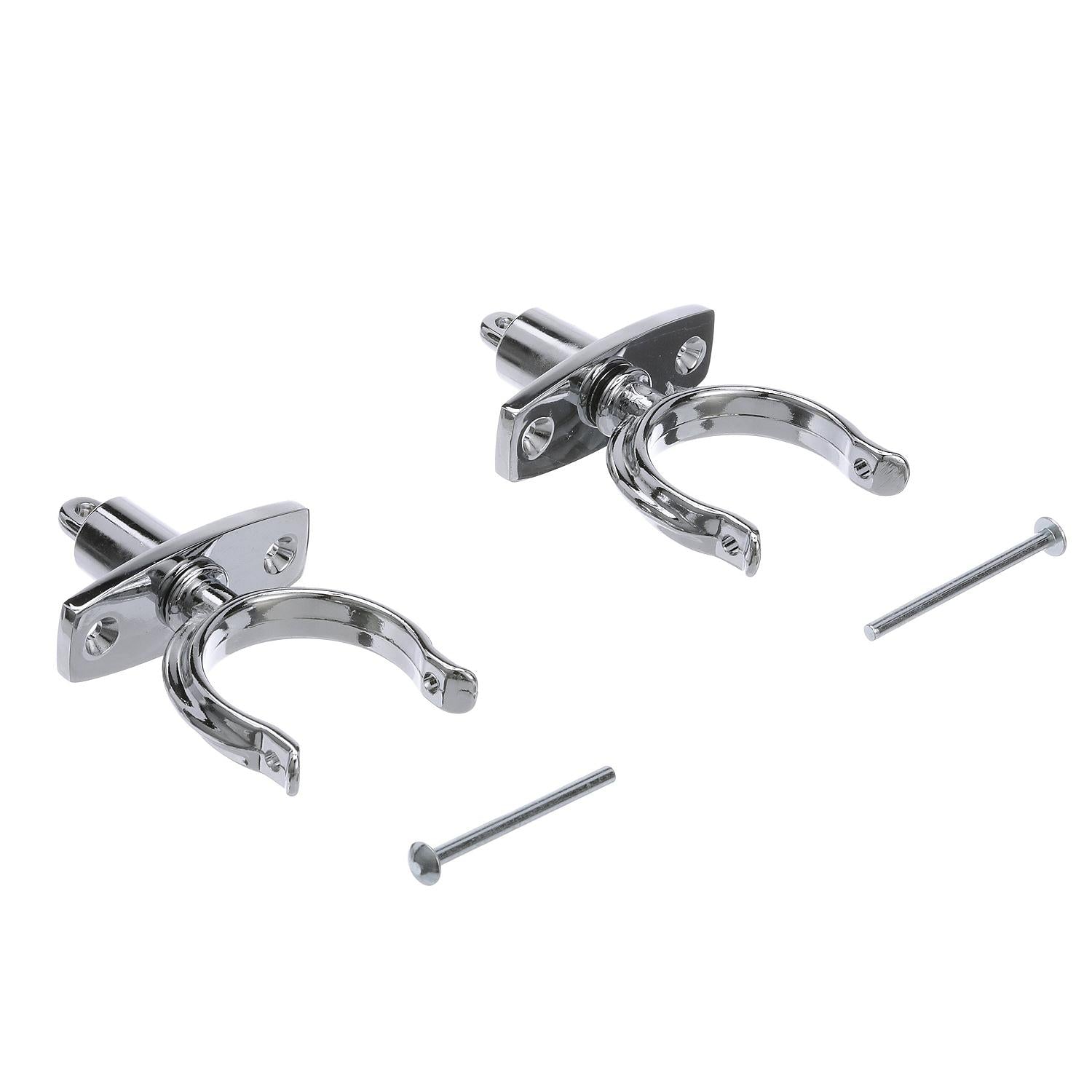 Seachoice 70401 Chrome Plated Zinc Rowlock Set (Sold as Pair)