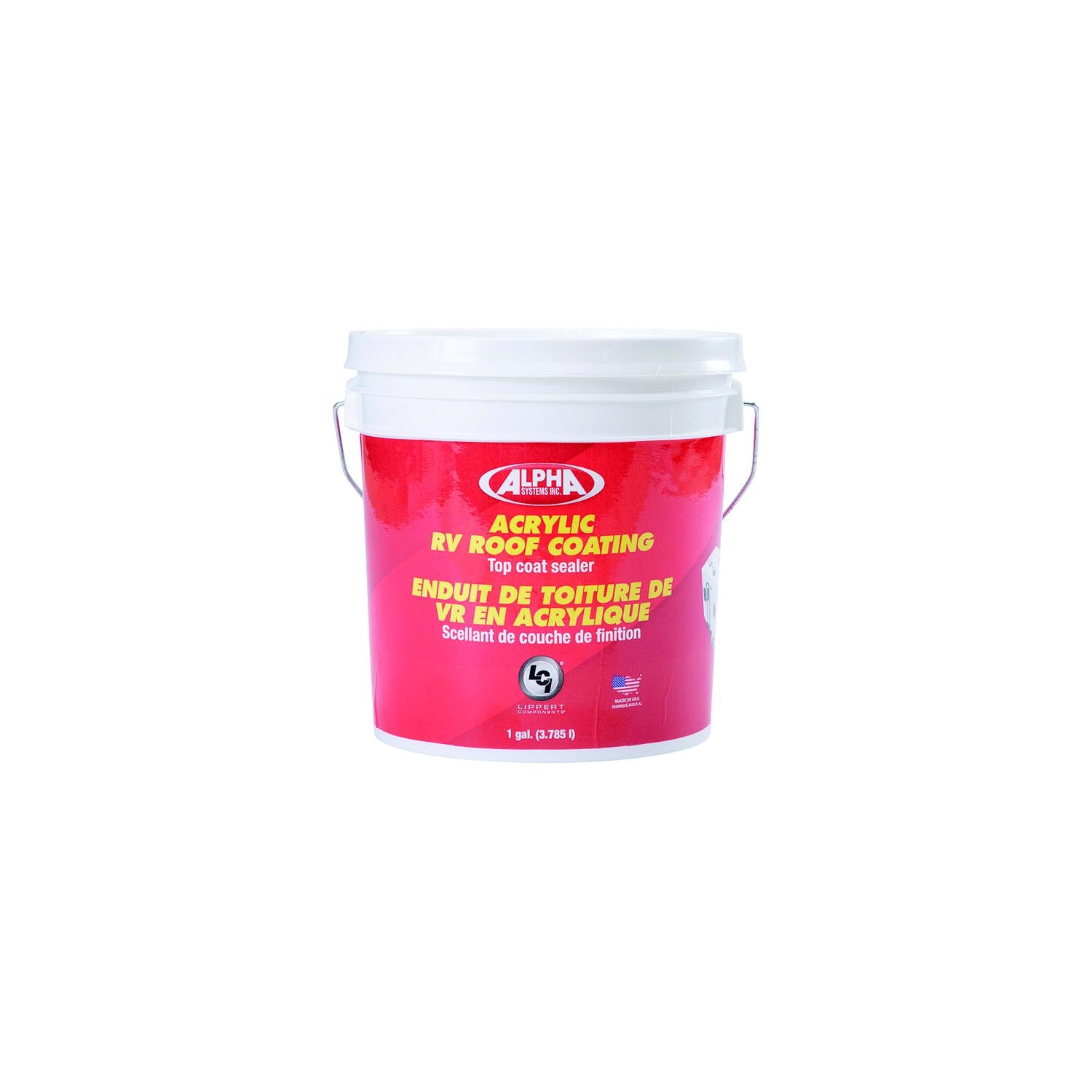 Alpha Systems 862401 Acrylic Rv Roof Coating, Gal.