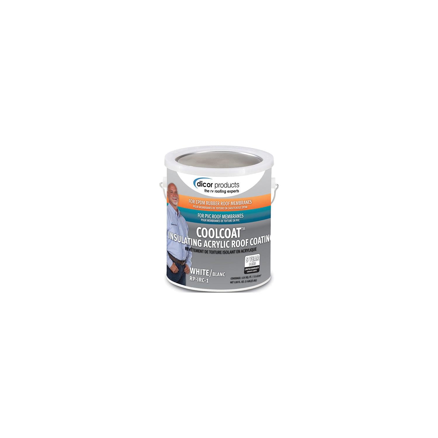 Dicor Cool Coat™ Insulating Roof Coating, White, Gal.