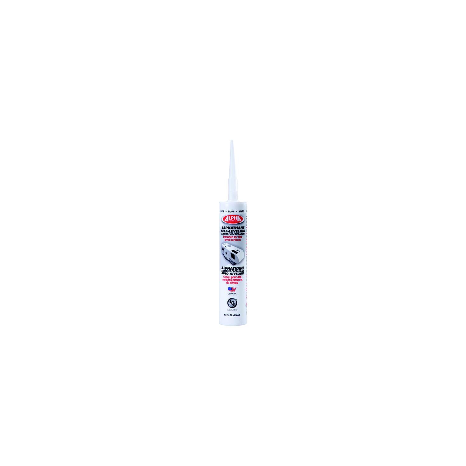 Alpha Systems 862215 Alphathane 100% Solids Self-Leveling Sealant, 9.8 oz tube, White