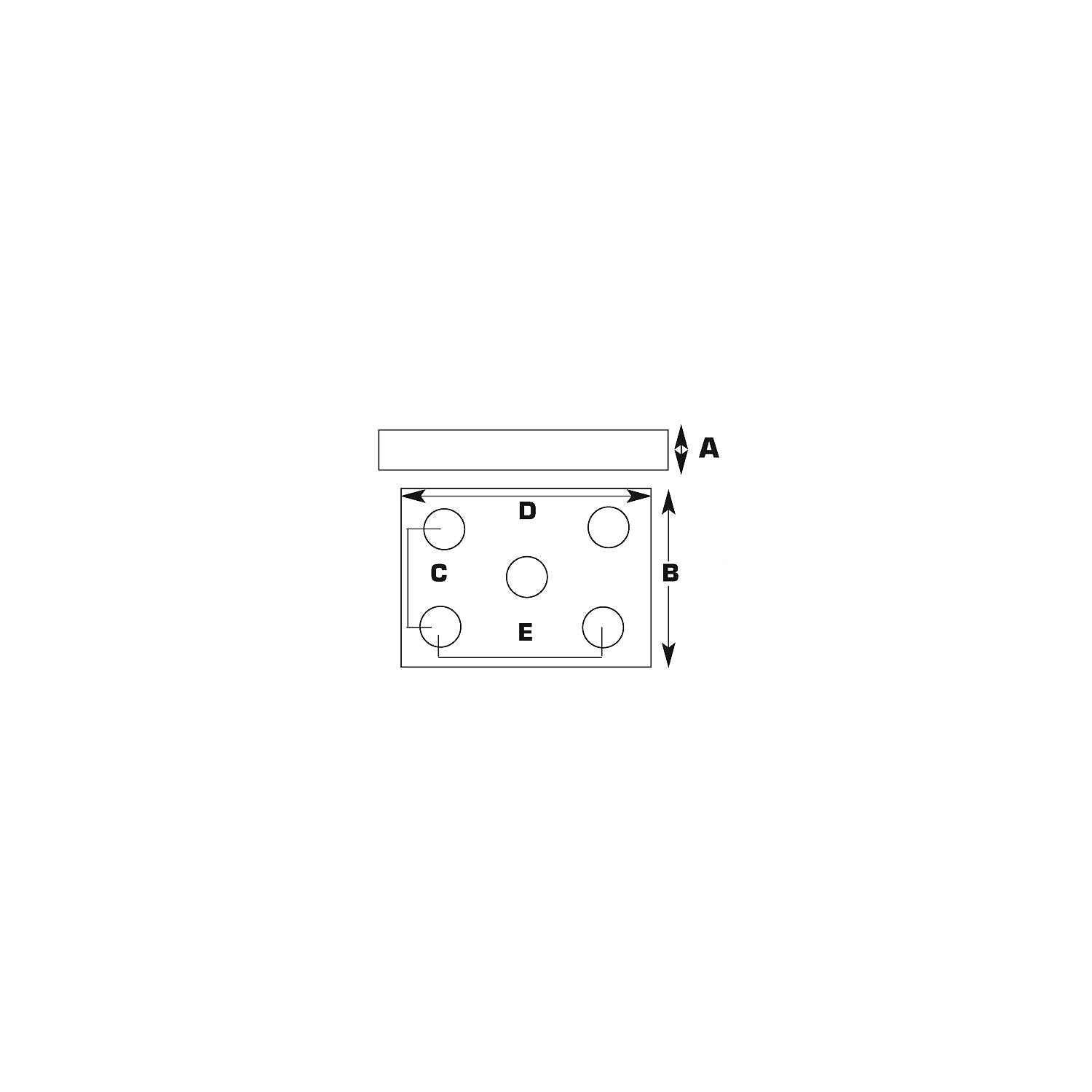 Med Duty Axle U-Bolt Plate(3/