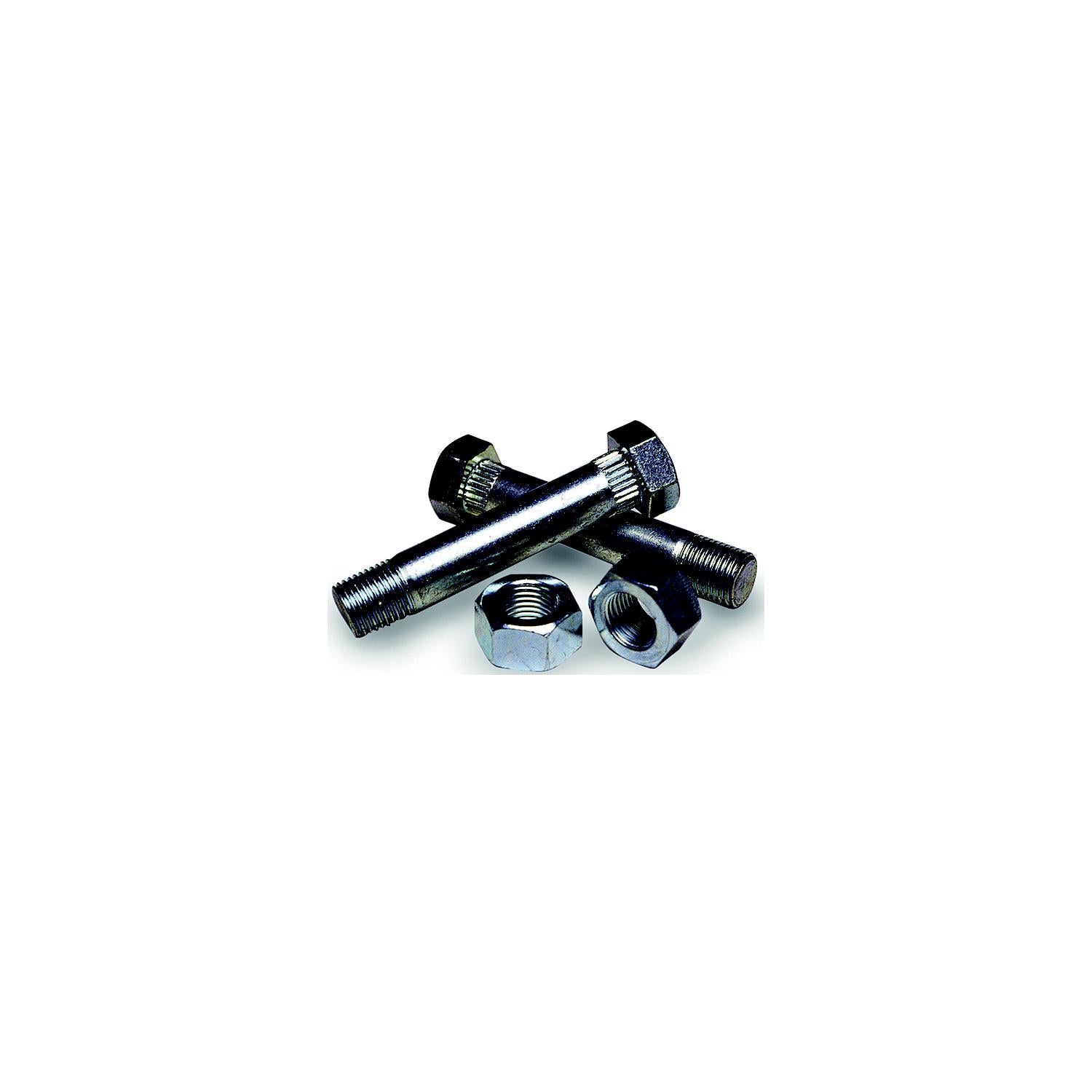 Tie Down Engineering Fluted Zinc Plated Shackle Bolts With Nuts For Use With Spring Hanger Brackets (2 Per Pack)