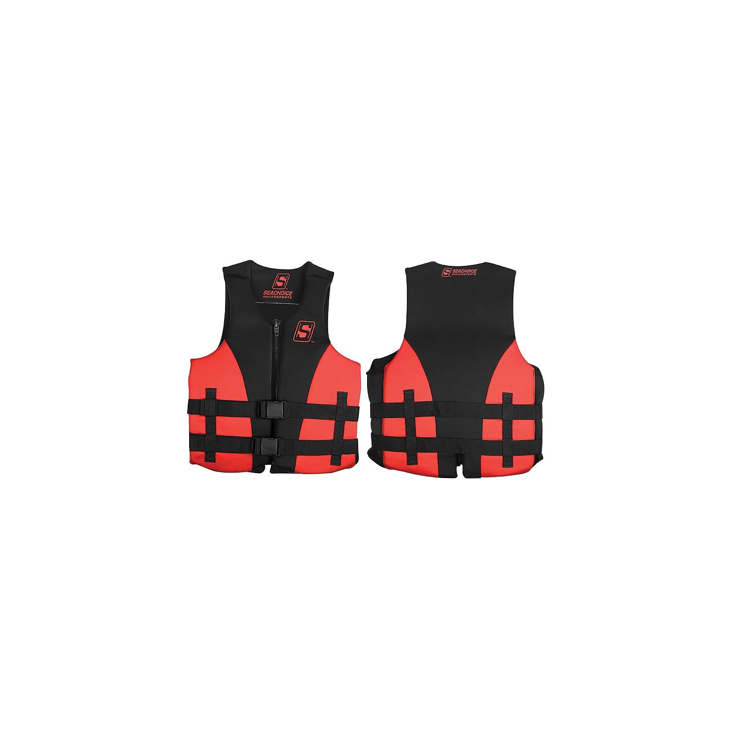 Seachoice 85103 Evoprene Multi-Sport Vest, Red/Black, Youth