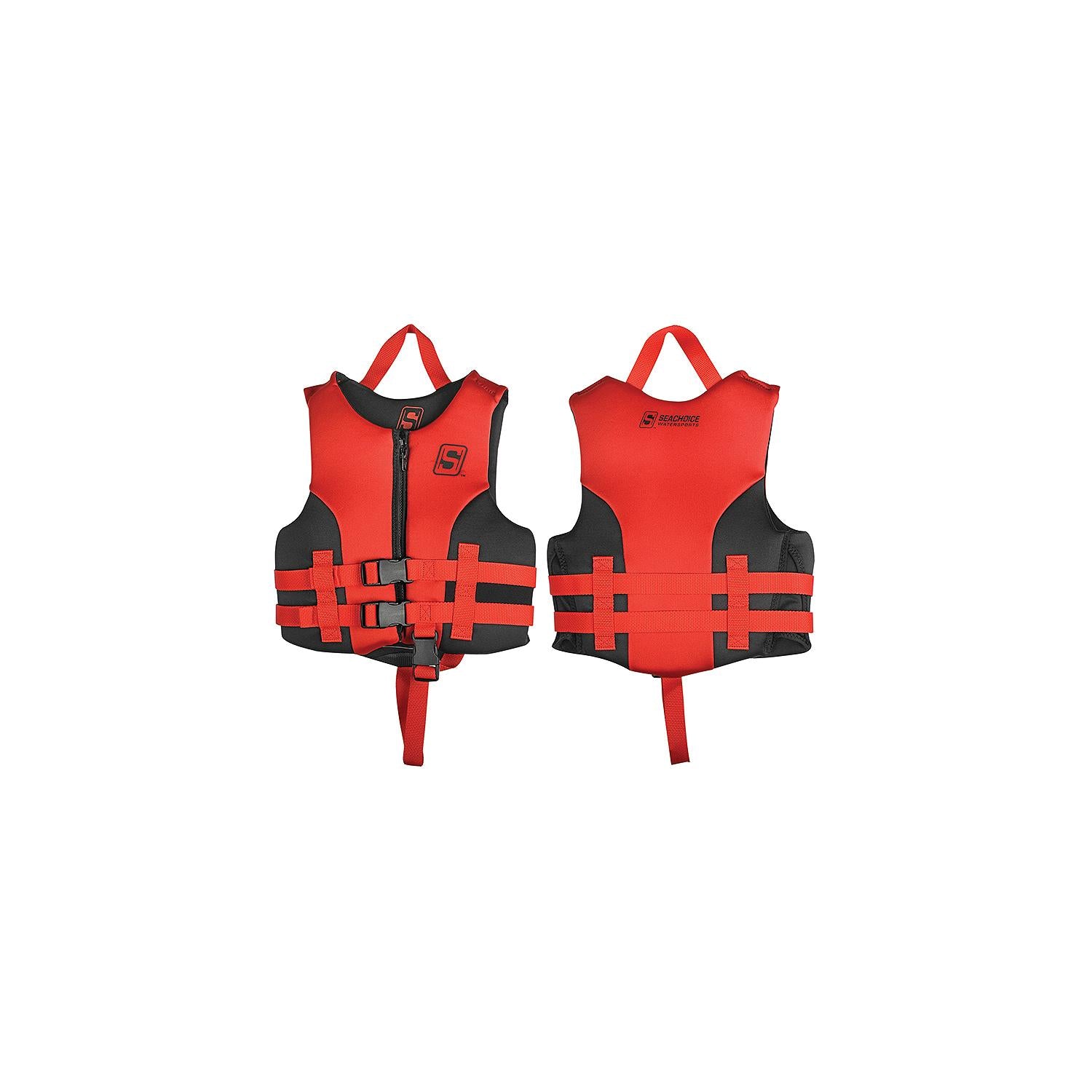 Seachoice 85101 Evoprene Multi-Sport Vest, Red/Black, Child