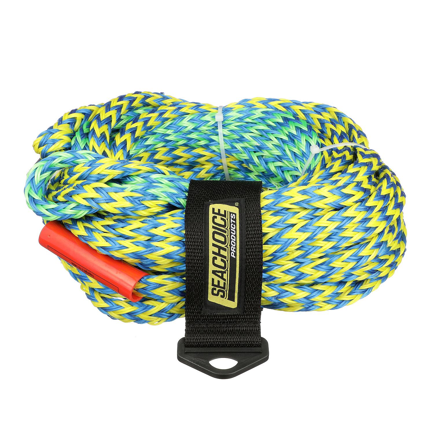 Seachoice 86767 2-Section Tube Tow Rope, 60', Tows Up to 4 Riders