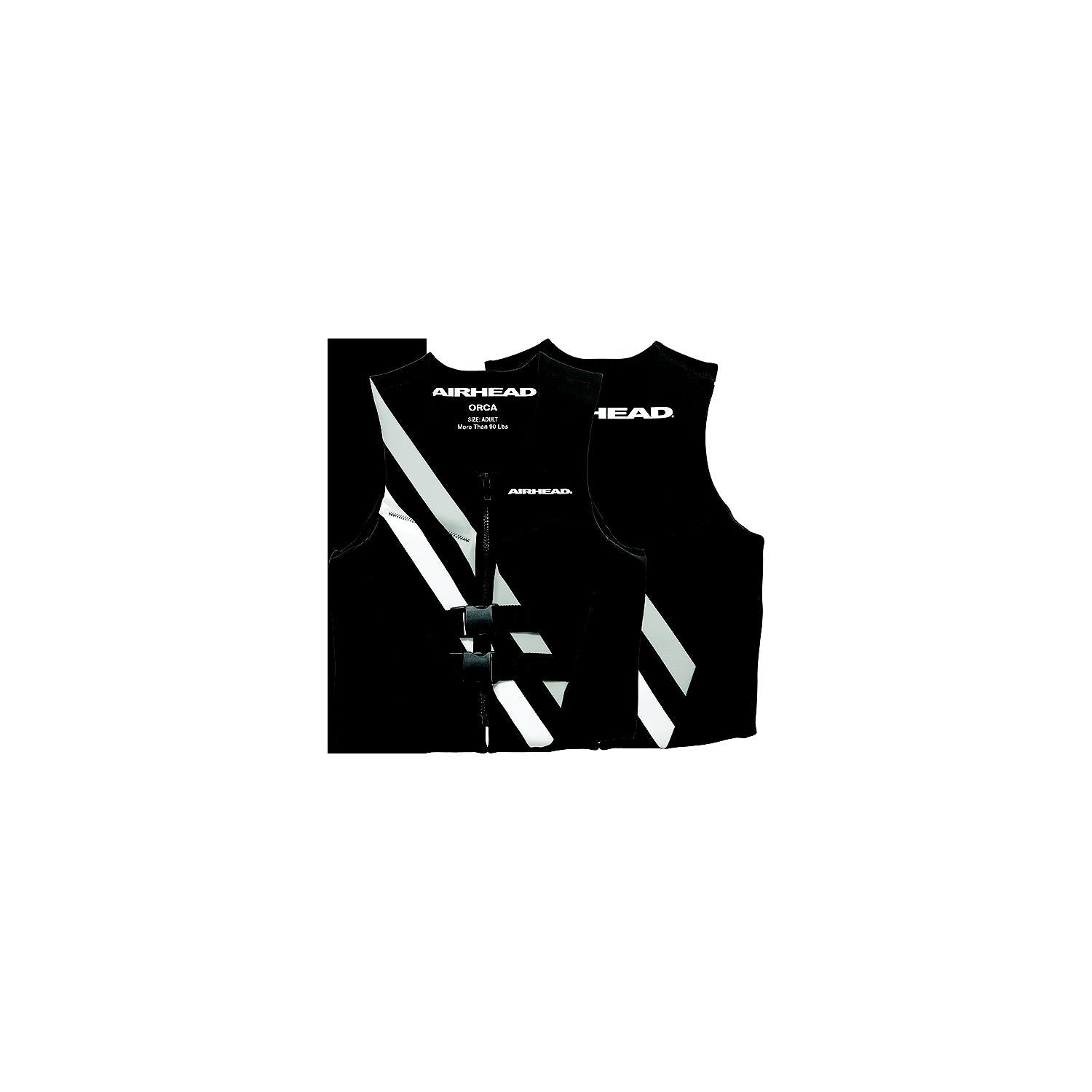 Airhead 1007513BBK Orca Neolite Kwik-Dry Life Vest, 3XL, Black/White