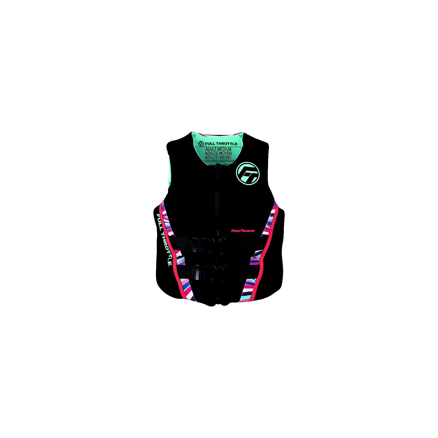 Full Throttle 14250010585022 Women's Adult Rapid-Dry Flex Back Vest, Pink, XL.