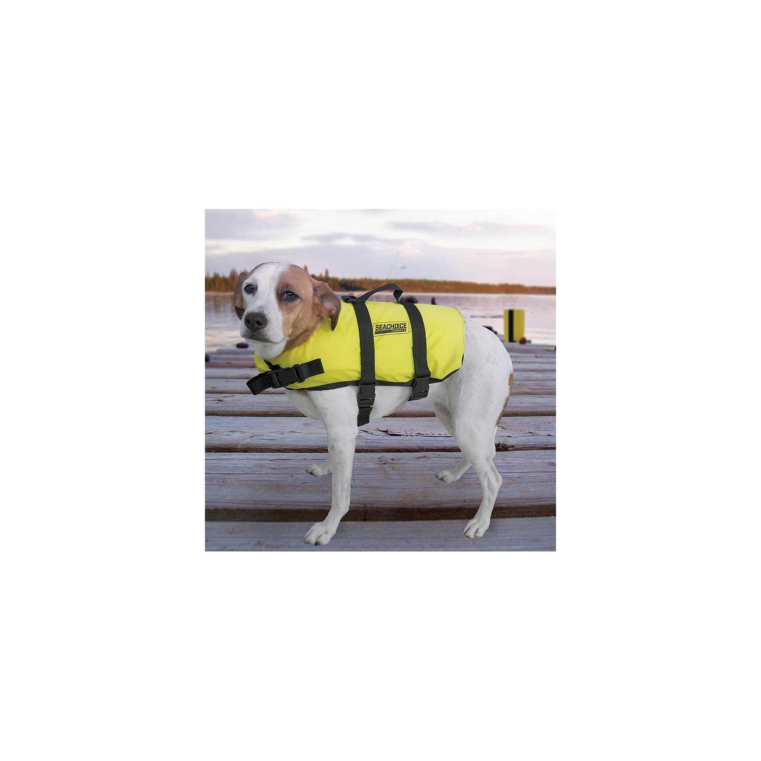 Seachoice 86330 Dog Life Vest - Yellow, Md