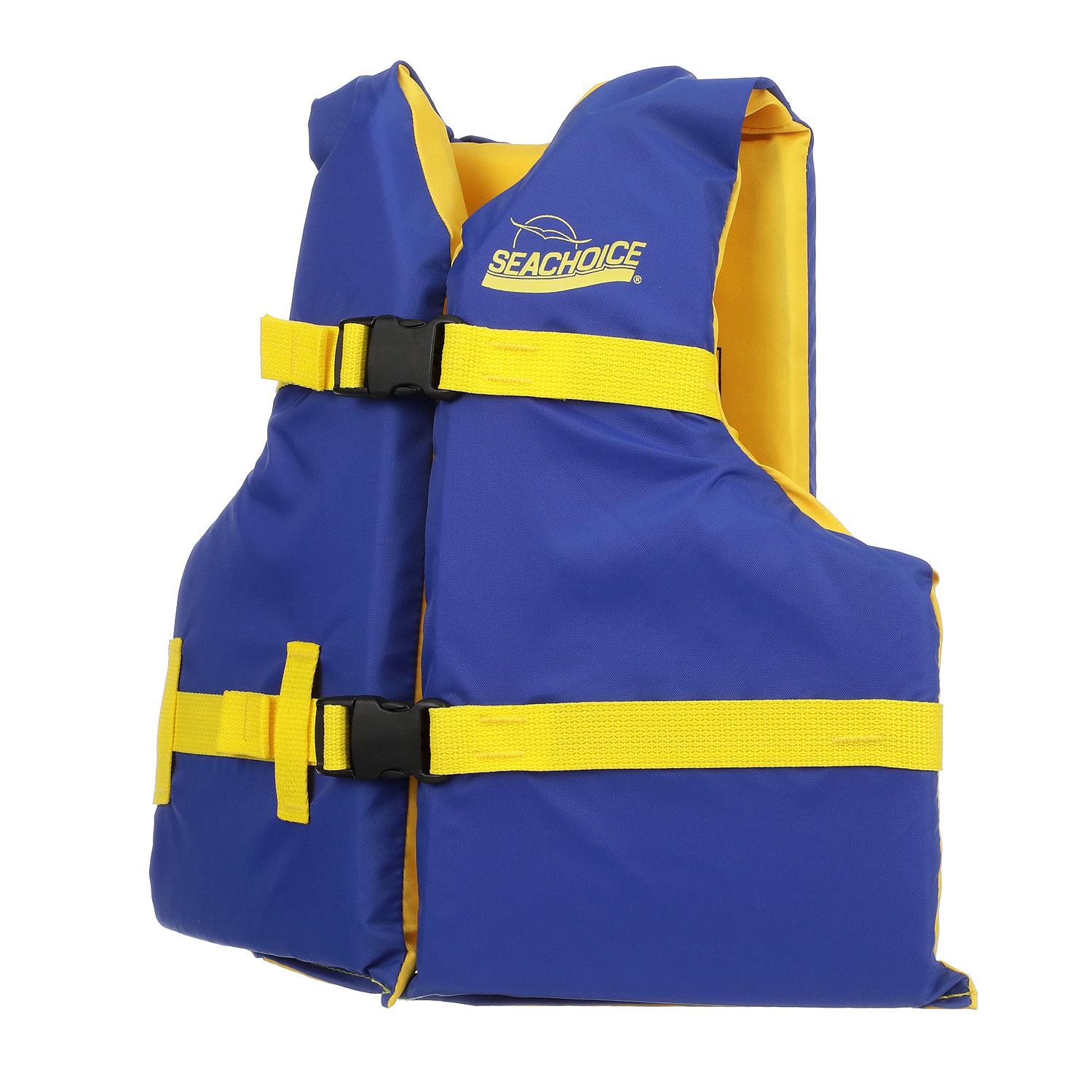 Seachoice 86180 Deluxe General Purpose Life Vest 
Blue/Yellow, Youth