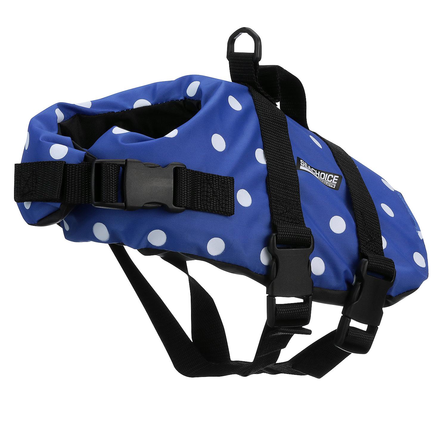 Seachoice 86270 Dog Life Vest - Blue Polka Dot, XS