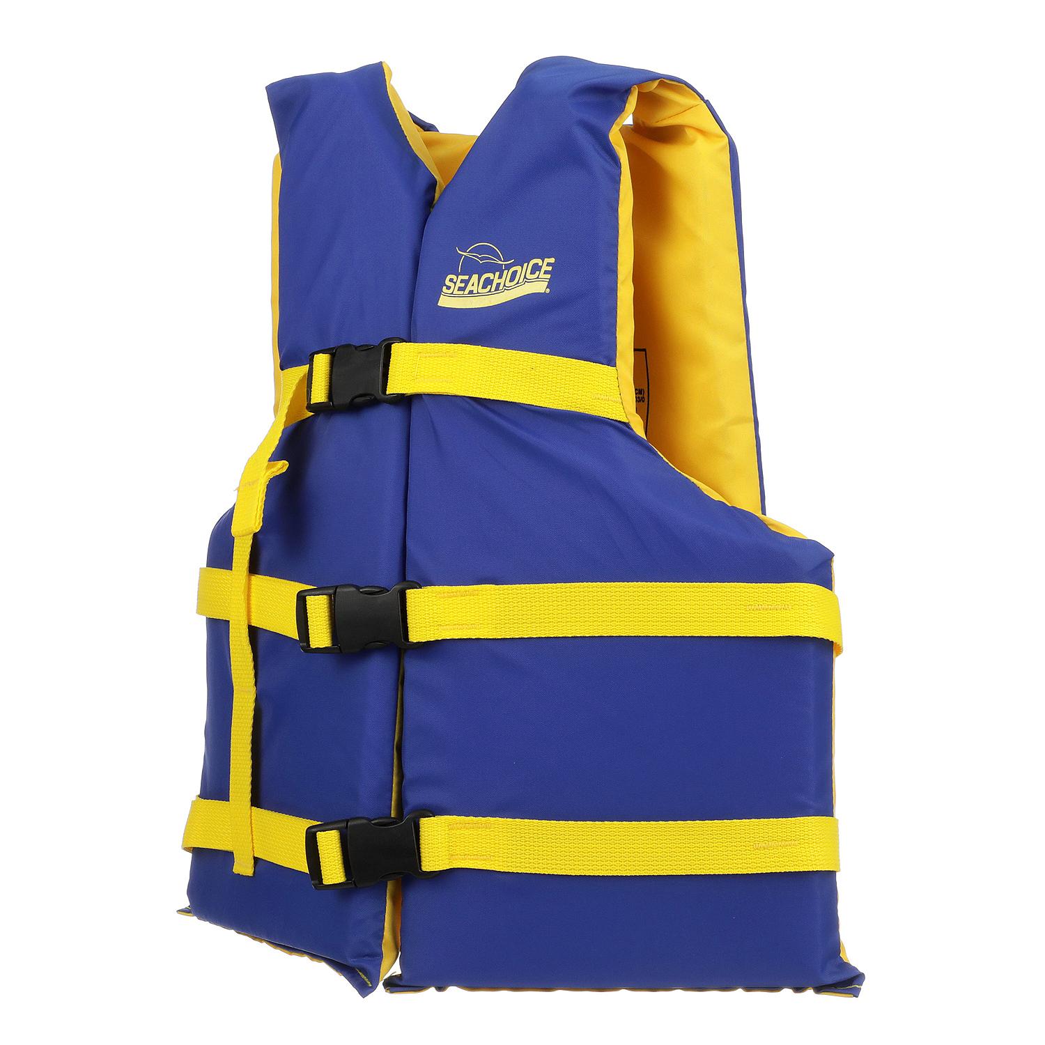 Seachoice 86220 Deluxe General Purpose Life Vest
Blue/Yellow, Adult Universal