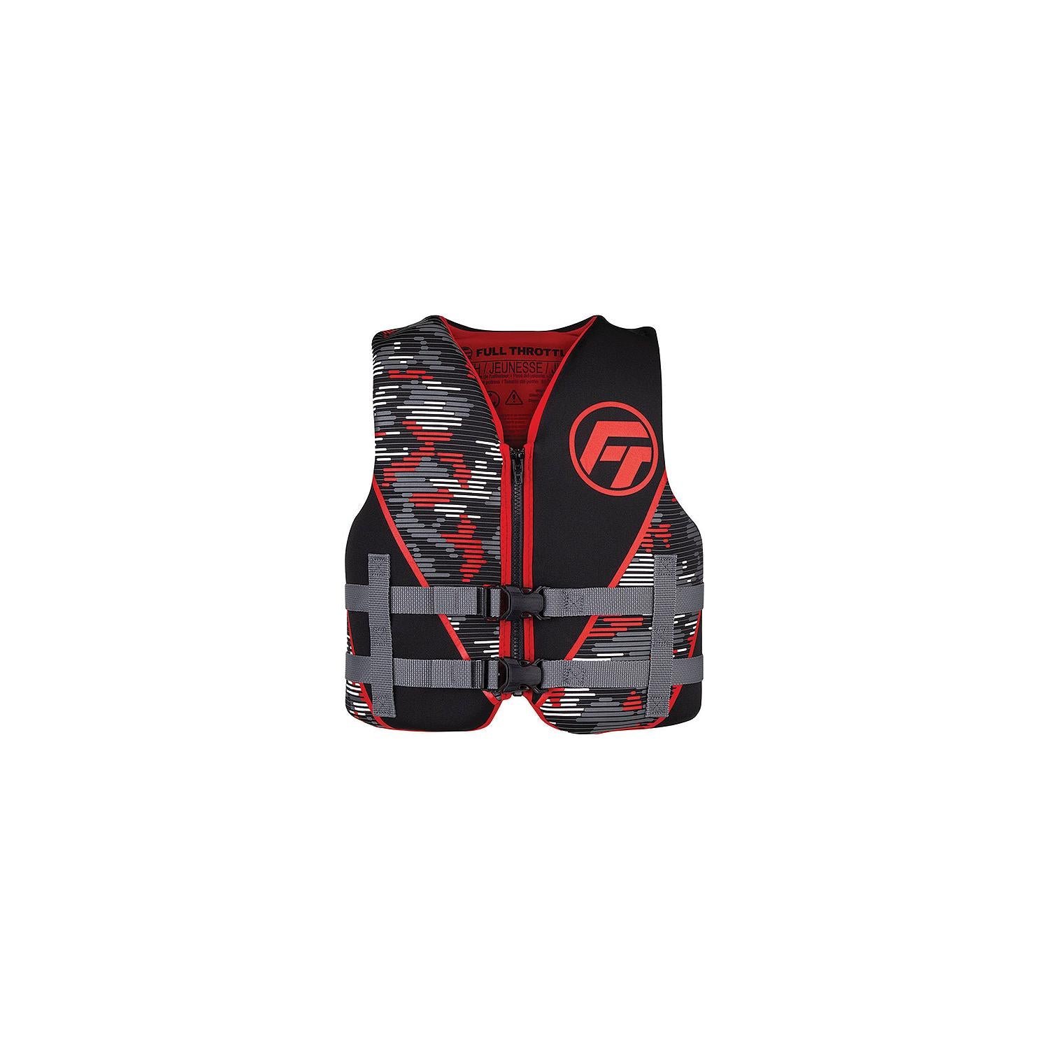 Full Throttle 14210010000222 Rapid-Dry Life Vest, Youth, Red