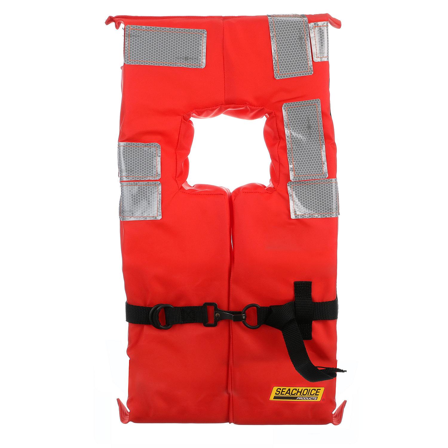 Seachoice 85910 Type I Commercial Offshore Vest With Solas Reflective Tape, Child