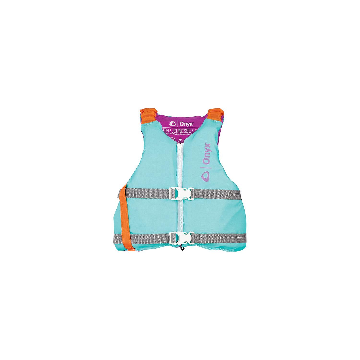 Onyx 12190050500221 Youth Paddle Life Jacket, Youth, Aqua