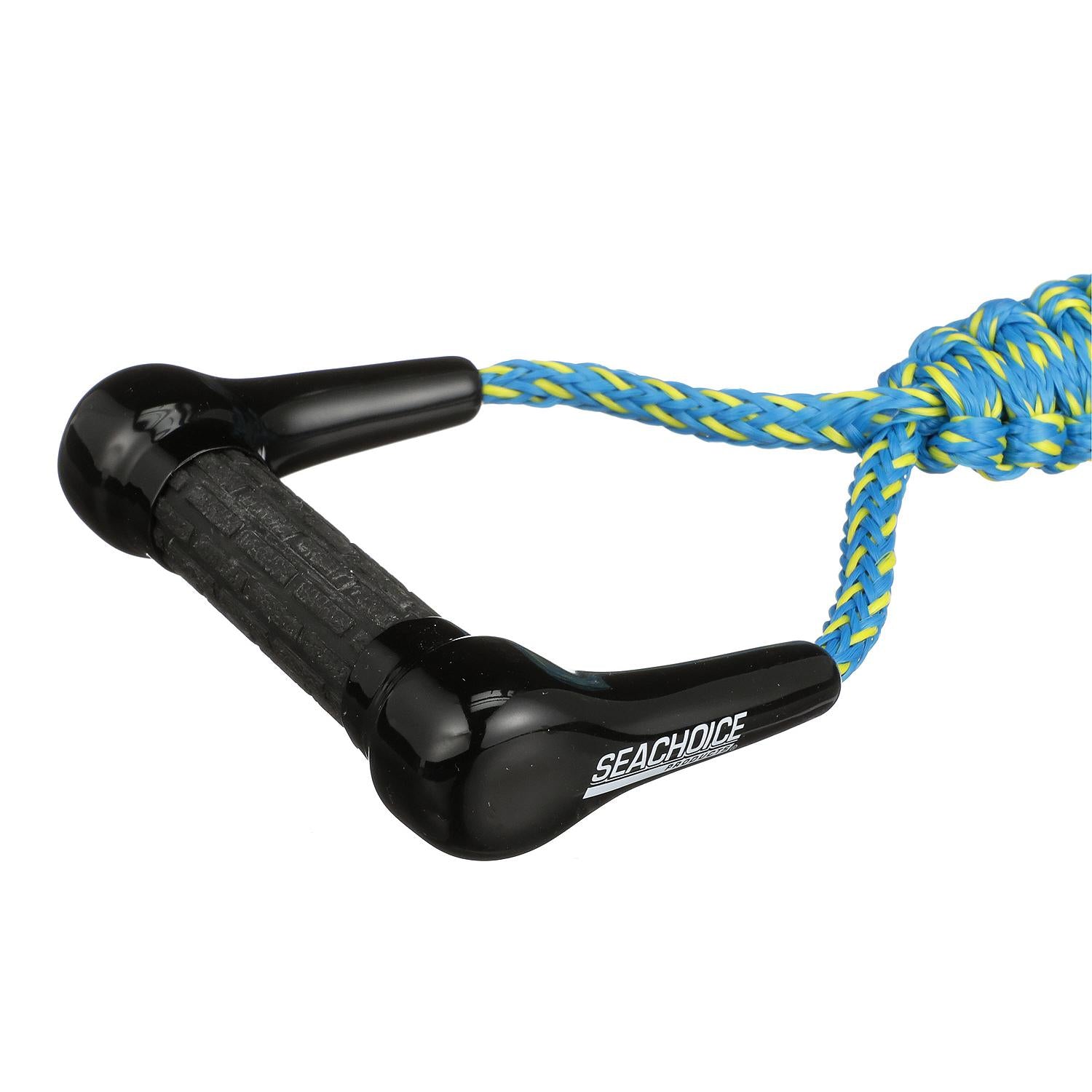 Seachoice 86764 3-Section Wakesurfing Rope, 16', 5-1/2" Handle with Textured Rubber Grip