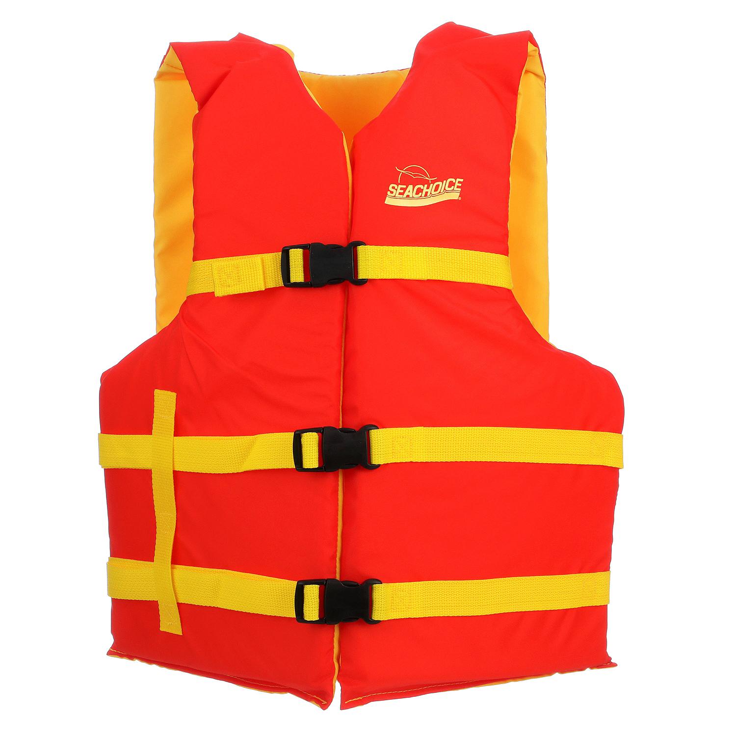 Seachoice 86250 Deluxe General Purpose Life Vest 
Orange/Yellow, XL