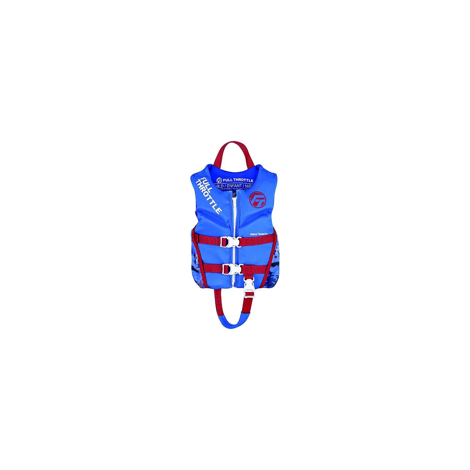 Full Throttle 14250050000122 Dry Flex-Back Life Jacket, Child, Blue