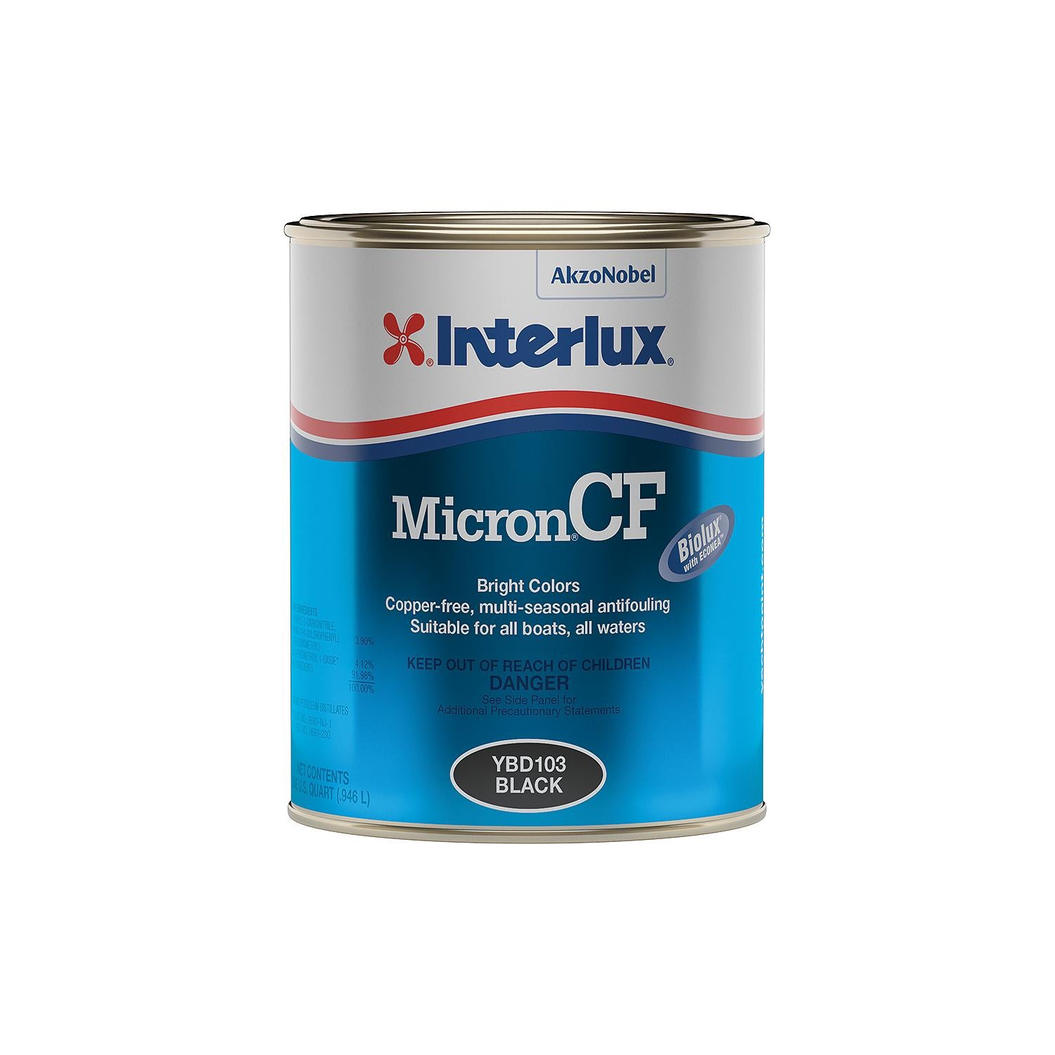 Interlux YBD103Q Micron® CF, Black, Qt.